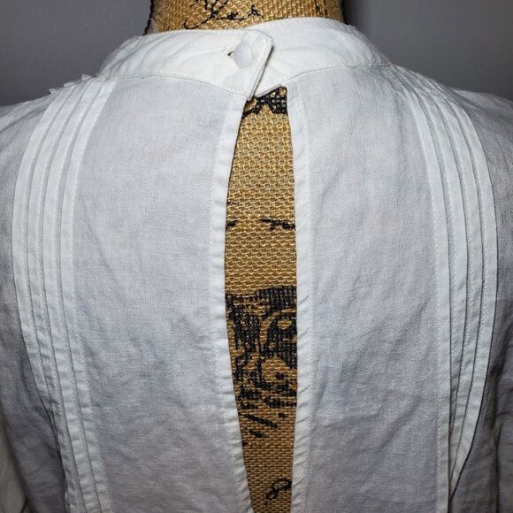 Free People Clover Pintuck Linen Blend Tunic Dress Size Medium - Picture 13 of 16